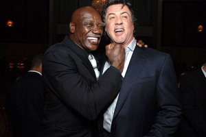 Tony Burton and Sylvester Stallone during "Rocky Balboa" World Premiere - Arrivals at Grauman's Chinese Theatre in Hollywood, California, United States. (Photo by Alberto E. Rodriguez/WireImage)