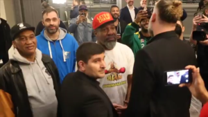 Shannon Briggs crashes the conference 