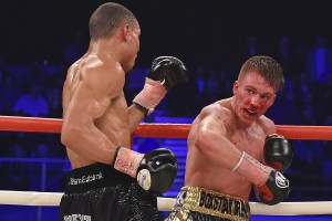 Brave man: Blackwell trading punches with Eubank Jr