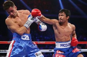 Manny Pacquiao wasn't able to stop Algieri where Spence Jr. stopped him in five rounds. 