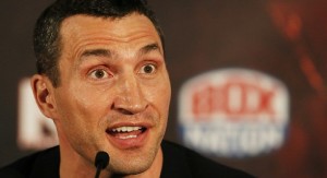 Lost for words: Wladimir Klitschko.