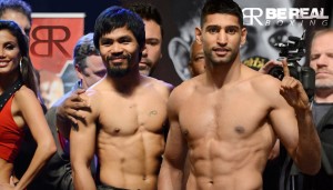 Manny Pacquiao and Amir Khan. 
