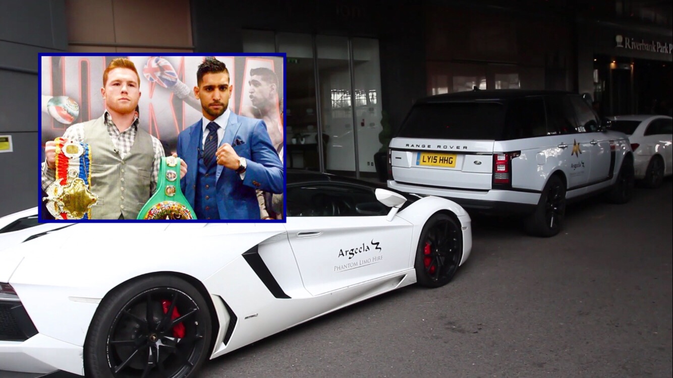 Amir Khan's Cars at the London Canelo vs Khan Press Conference (VIDEO) -  Only Full Fights